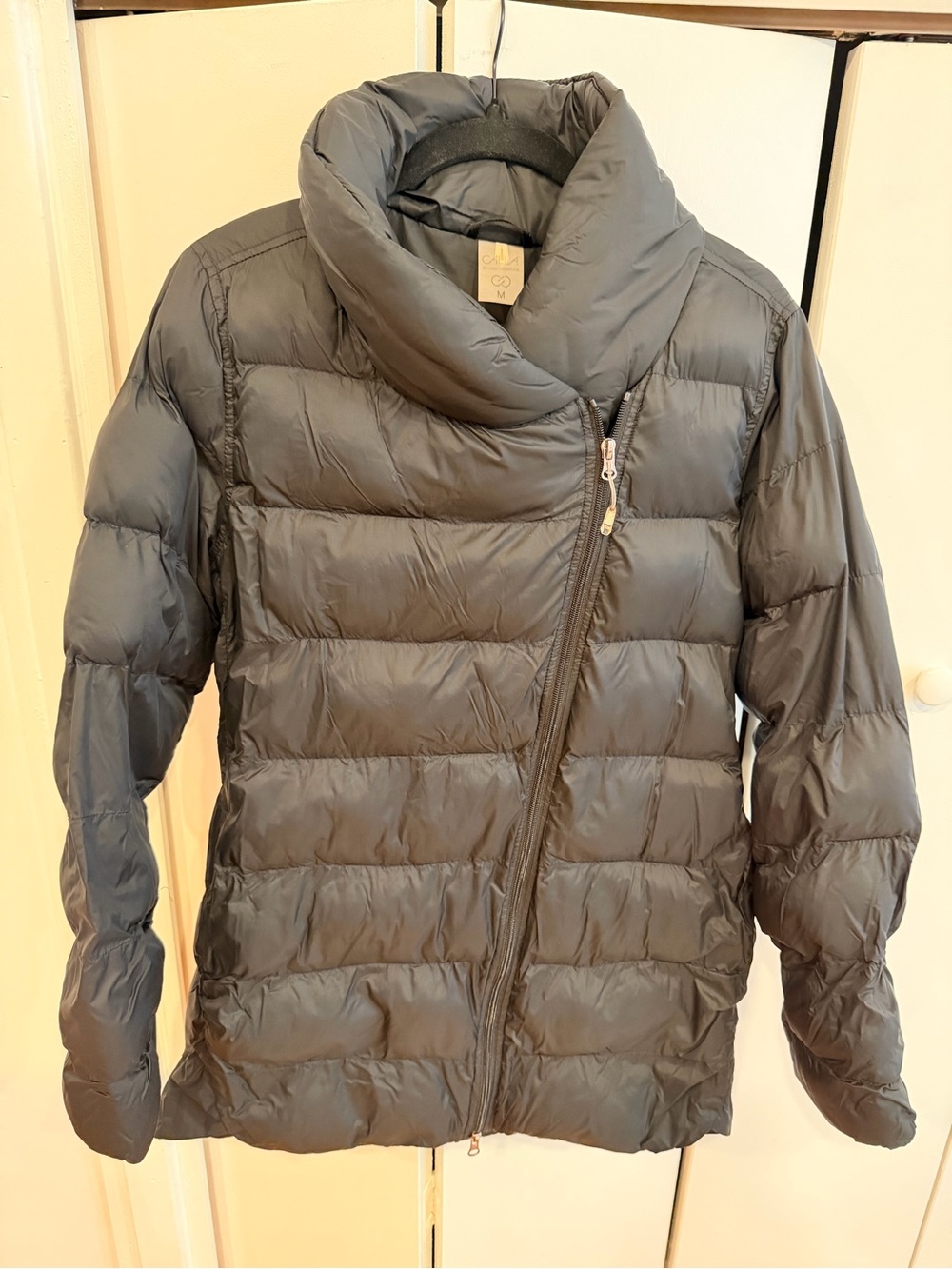 CALIA by Carrie Underwood Black Asymmetric Puffer Jacket